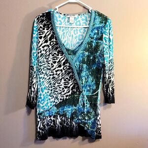D28 : NEW YORK AND COMPANY SIZE.LARGE , WOMENS BLOUSE